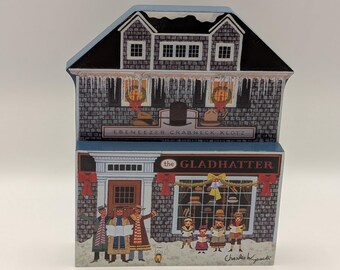 Charles Wysocki's  THE GLADHATTER #6 Plate of the Hometown Christmas collection from the Bradford Exchange COA# A1568
