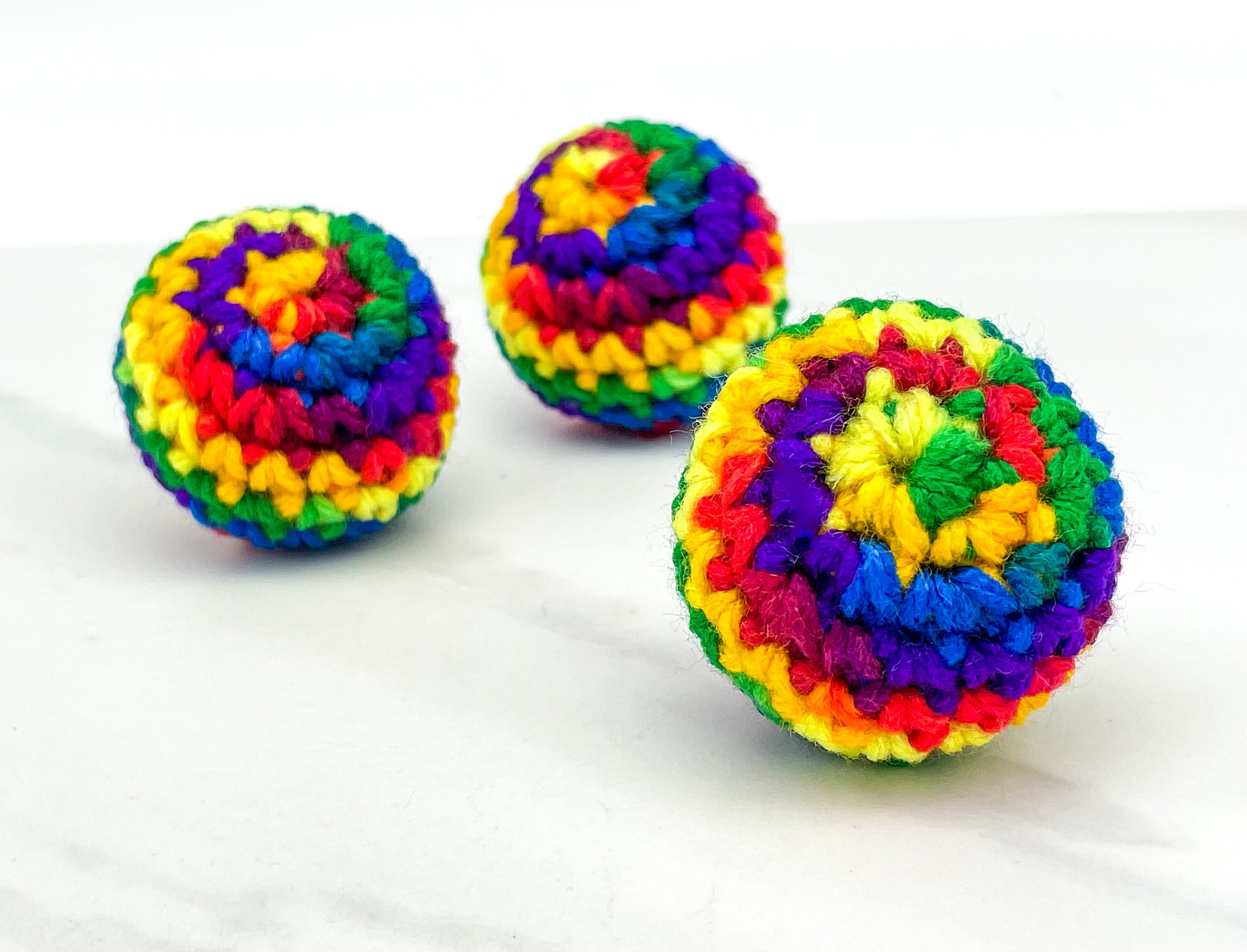Rainbow Cat Balls Rainbow Pride Cat Toy Cat Toy Set Crinkle Etsy UK