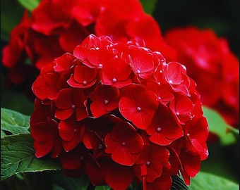 Cherry Red Hydrangea Seeds | Rare Flowering Shrub | Exotic Garden Plant 20 Seeds