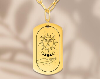 Mystical Pendant Necklace | Gift Ready | Astrology & Crystal Jewelry | Meaningful Present for Spiritual Souls