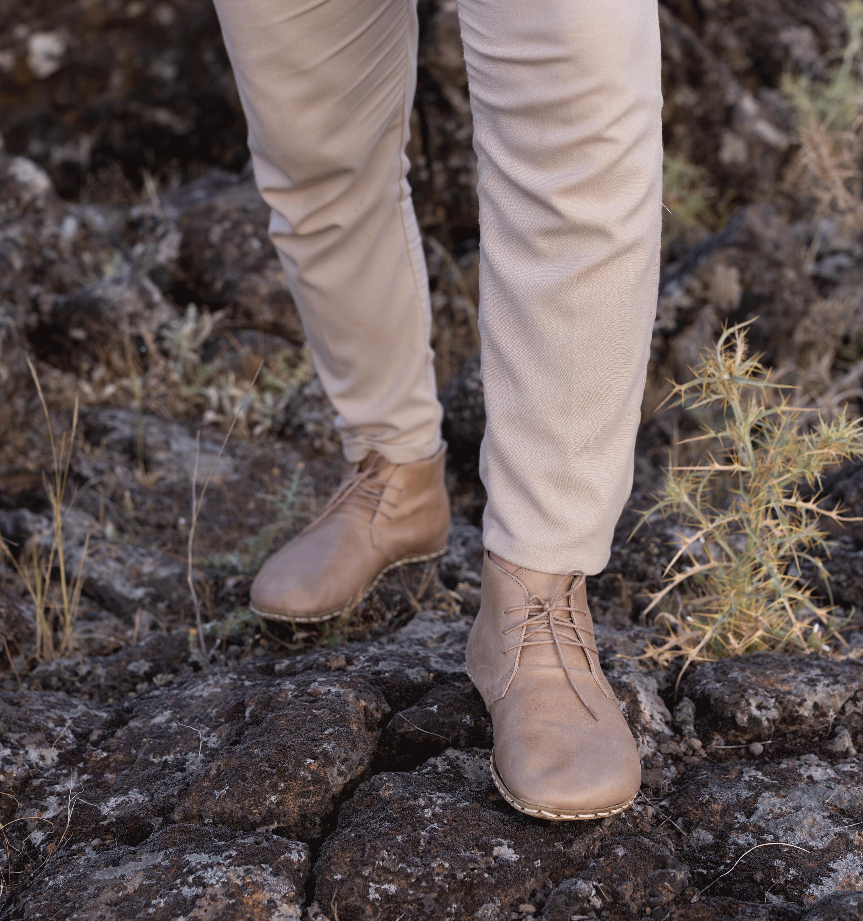 Handmade Chukka Boot Men: Wide Toe Box Barefoot | Barefoot  display picture 3