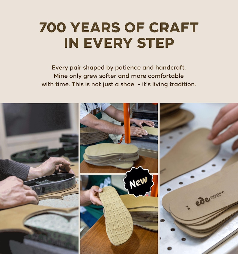 Zero-drop buffalo-leather sole built for barefoot alignment, stability and real ground contact.