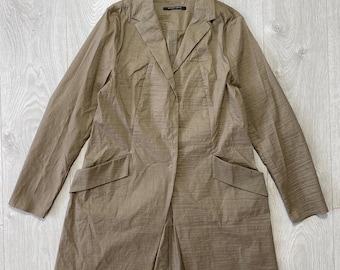 Vintage Annette Görtz Avant Garde Women’s Trench Coat Brown Size M 38100 Alam