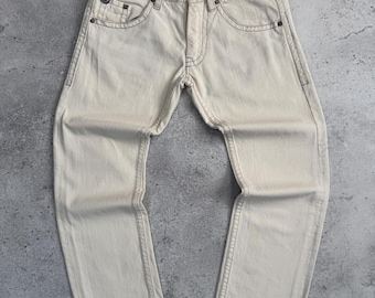 Imatra Y2K Moto Denim Pants 2000s Detail Twill Made in Romania Style W30