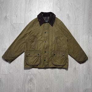 90s Barbour 4 pockets cotton fade jacket Barbour Bedale - Etsy