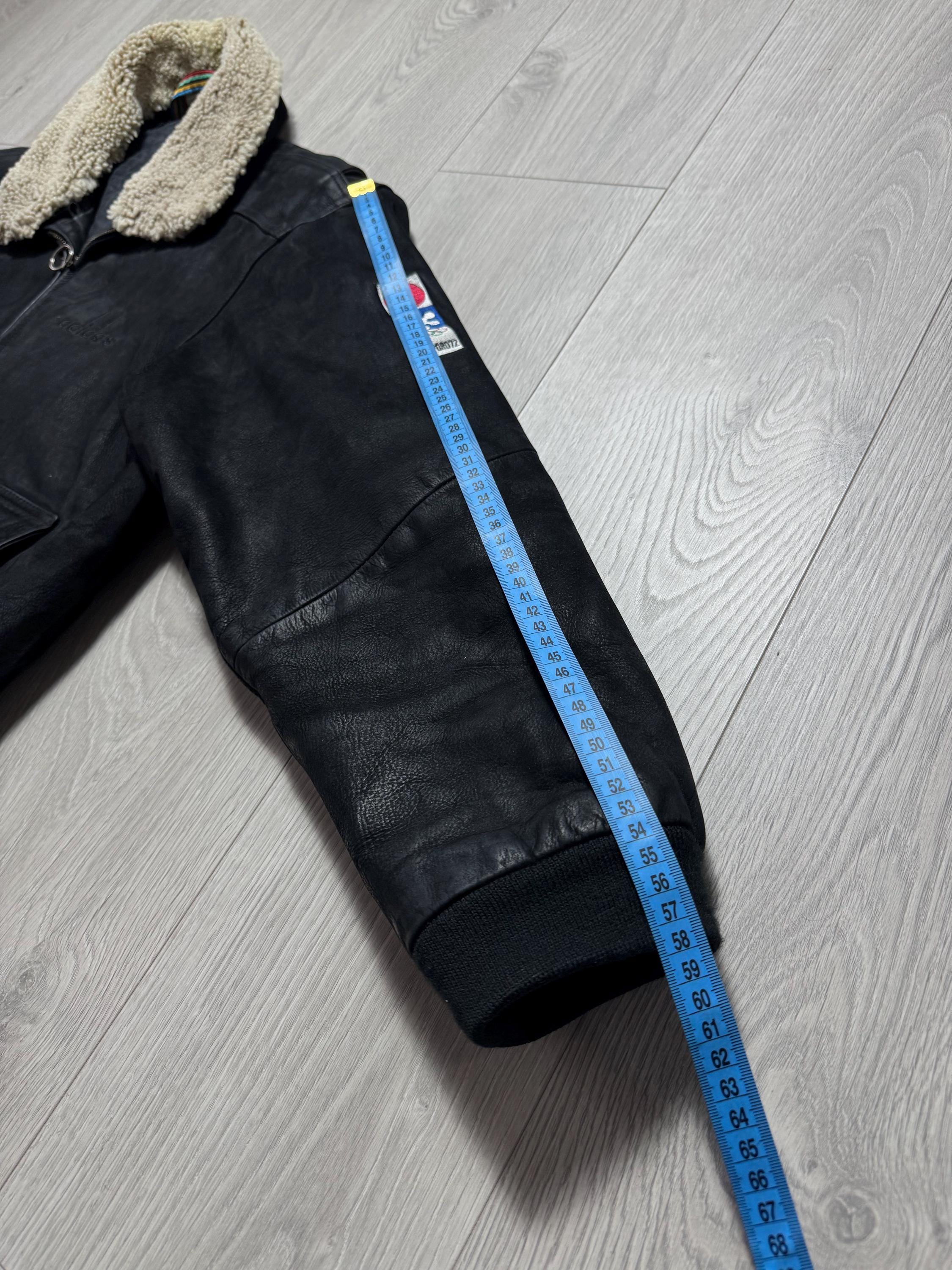 Adidas Vintage Leather Jacket 1972 Winter Olympics Sapporo Japan