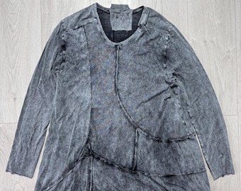 Vintage Barbara Speer Women’s Avant Garde Cardigan M Garment Dyed