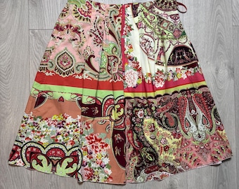 Jupe vintage Etro Spa pour femme - Modèle Via Spartaco 3 - 100 % coton - Fabriquée en Italie