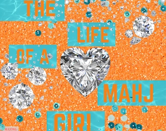 The Life of a Mahj Girl Mahjong Mat IN STOCK