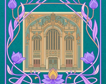 Art Nouveau Parisian Mahjong Mat IN STOCK