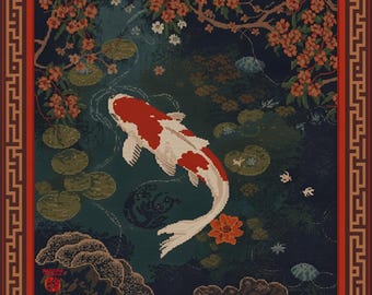 Needlepoint Koi IN STOCK