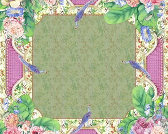 Virginia Tobacco Leaf Chinoiserie