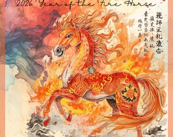 2026 Year of the Fire Horse Blaze PREORDER