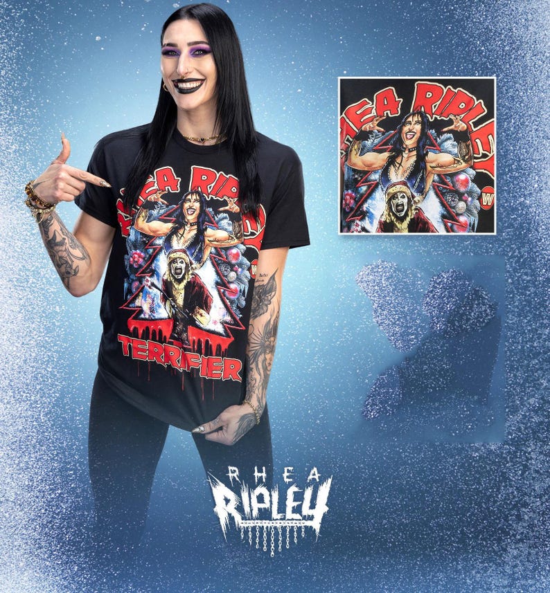 Bloody Rhea Ripely Text Rhea Ripley Bloody Christmas Tree PNG - Digital Download - Etsy