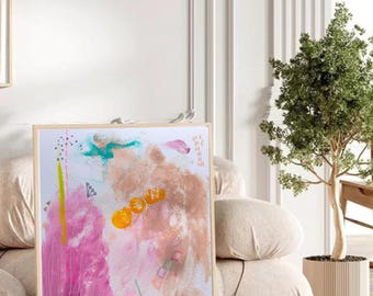 Abstrakter Kunstdruck, Moderne Wanddekoration, Minimalistisches Poster, Original Kunstwerk, Digital Download