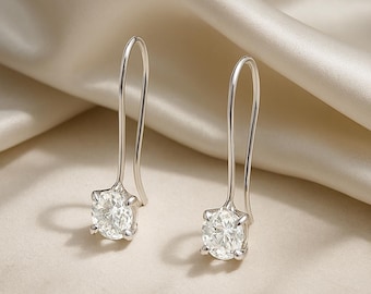 Raw Herkimer Diamond Earrings: Gold Plated Sterling Silver, Minimalist Crystal Jewelry