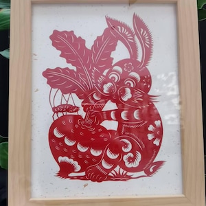 Chinese Rabbit Paper Cutting - Etsy