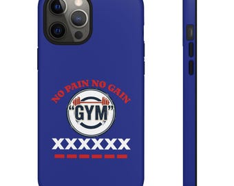 No Pain No Gain Gym Phone Case | Vintage Fitness Workout Cover