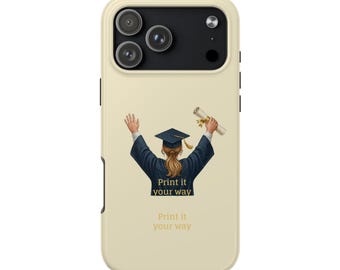 Funda para teléfono con diseño de birrete de graduación / Ilustración de diploma de graduación