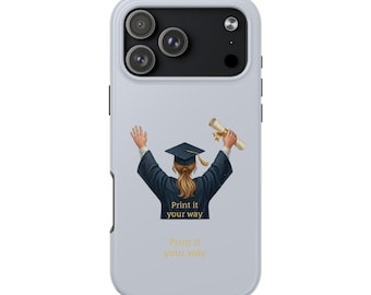 Gorro de graduación y funda para teléfono con diploma / Celebración de graduación, Clase de