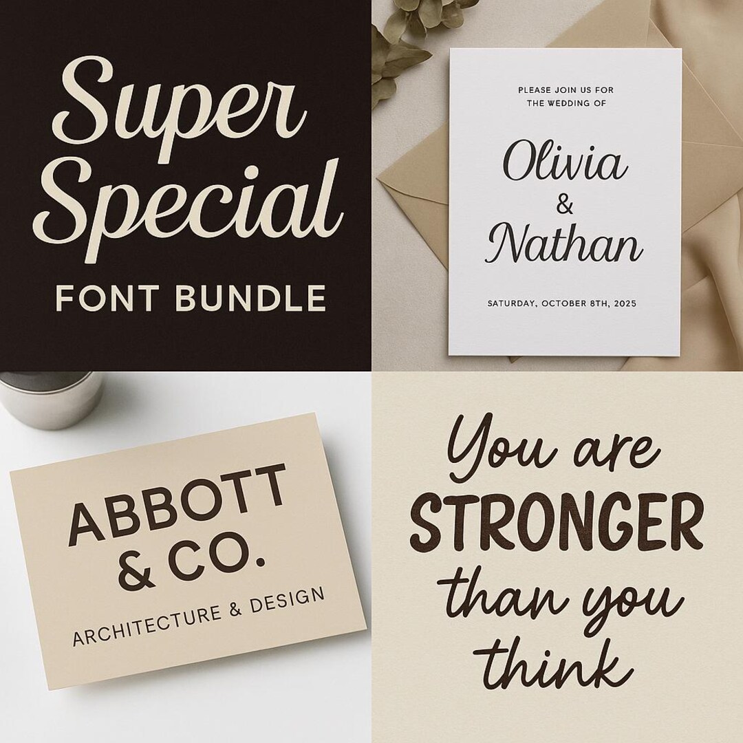 Super Special Font Bundle – 122 Premium Fonts | Handlettering, Script ...