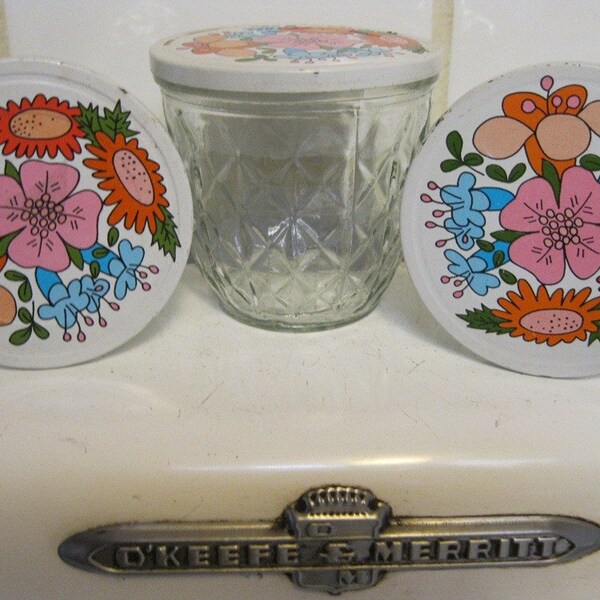 3 Fun & Flowery Vintage Ball Canning Jars