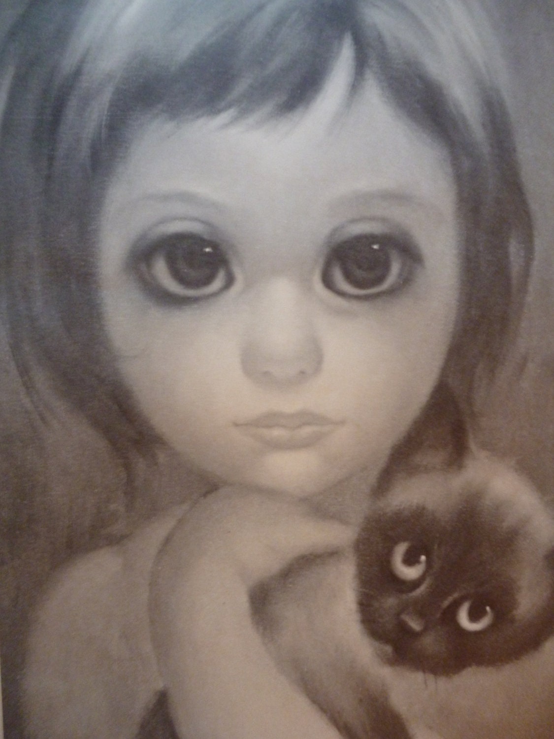 Vintage Keane Frameable Art Prints 1960's/ Set of 2 / My Etsy