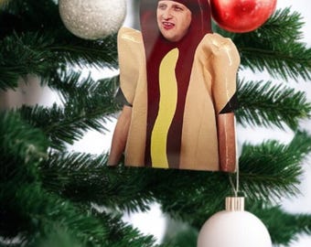 Adorno de perrito caliente con bocetos de Tim Robinson, Creo que deberías irte, Adorno de tendencia, Adorno de acrílico de doble cara.