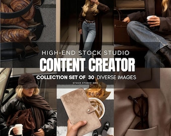 Social Media Manager & Content Creator Pinterest Inspired Instagram Stock Imge Bundle | Trending SMM Posts | Modern Aesthetic