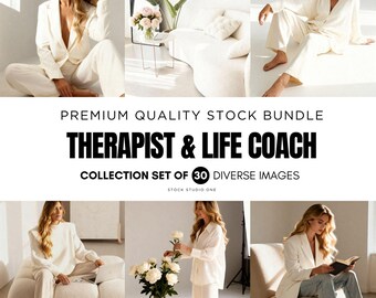 Therapist & Life Coach Stock Photos | Menthal Health Branding Images | Content Creator Pinterest Inspired Content Bundle