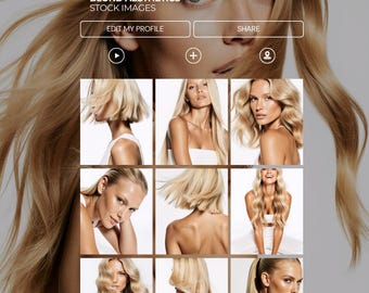 Immagini stock di estetica beauty, modelle con capelli naturali, estetica delle acconciature, collezione per saloni di parrucchieri, branding per la cura dei capelli, studio di bellezza editoriale