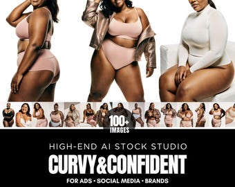 Plus Size Model Stock Fotos, kurvige Frauen Ästhetik, authentische Körperkurven, Plus Size Stock Bilder, vielfältiger Körper, Körper positiver Inhalt