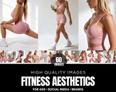 Fitness Stock Images, Natural Body, Fitness Template Images,Beauty Aesthetic,Fitness Lifestyle,Health & Wellness,Gym Coach Trainer Content