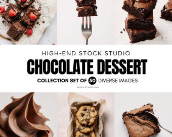 Chocolate Desserts Stock Photos, Foodies Stock Images, Cakes, Cookies, Pancakes, Sweet and Aesthetic Chocolate, Food Blogger Collection