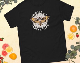 New Buffalo Bill’s Body Lotion Death’s Head Moth Shirt, Horror Unisex Tee S-4XL