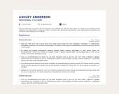 Corporate Resume Template | Clean CV Template | Professional Resume | Canva Resume | Editable CV