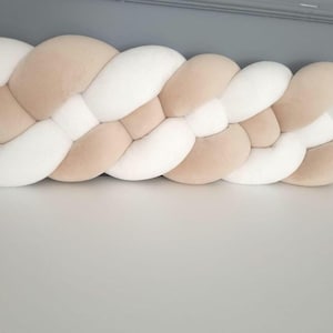 Handmade Braided Knot Pillow: Soft Plush Cushion, Kids Room Decor