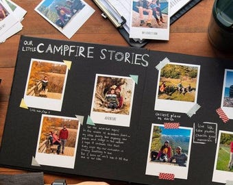 Personalized Memory Album With 20 Polaroid Prints | Scrapbook With ...