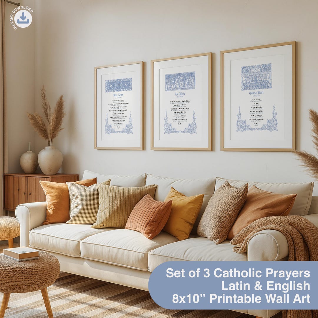 Catholic Prayer Cards Bundle: Latin Prayers Printable (PDF) - Etsy