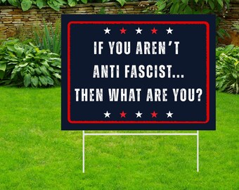 No Kings In America Protest Yard Sign, Anti-Trump Resistance, Democracy Not Oligarchy Political Activist Garden Sign -YYS25