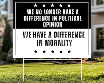 Vote yard sign, Political yard sign, Human Rights Sign, Hands Off Rally Sign, Democratic yard sign, No Kings Protest, -YYS23