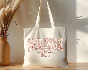 Custom Book Tote Bag, Bookish Personalized Tote Bag,Bookish Gift Idea, Book Lover Gift Idea, Cute Book Bag,Aesthetic Bag, Casual Canvas TB3