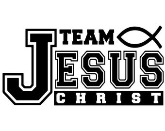 Team Jesus Christ SVG | Christian Sports PNG | Campus Decor Art | Youth Group Design | School Newsletter Graphic | Religious Event DIY