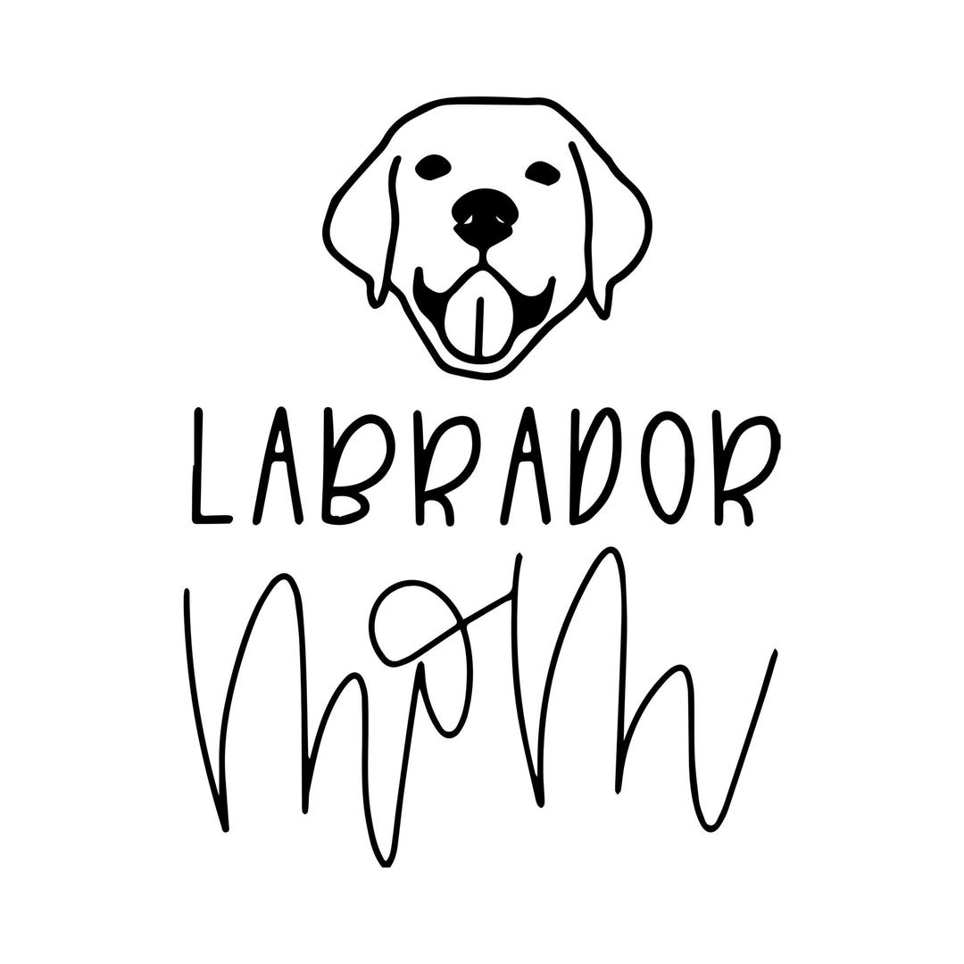 Labrador Mom SVG | Lab Puppy PNG | Golden Lab Shirt Design | Yellow Lab ...