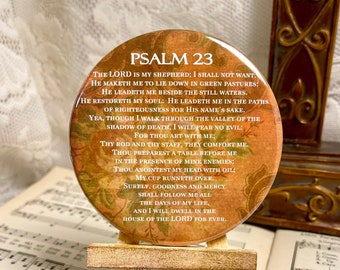 Psalm 23, Scripture Magnet, The Lord is My Shepherd, Large Magnet, Psalm 23, Housewarming Gift Magnet, Refrigerator Magnet