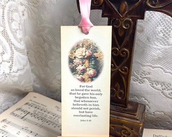 Juan 3:16 - De tal manera amó Dios al mundo - Marcapáginas cristiano - Marcapáginas bíblico - Versículo bíblico - Regalo cristiano