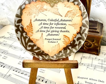 Autumn Magnet, Prayer Journal, 3.5 Inch Magnet - Literary Magnet - Office Decor - Fridge Magnet