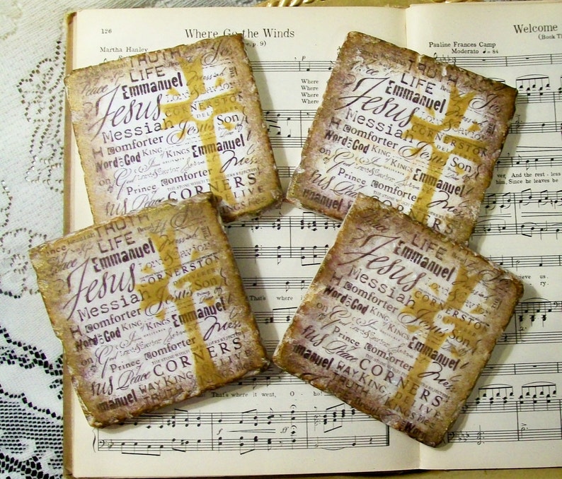 Names of Jesus Coasters