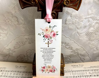 Romans 12:2, Bookmark, Bible Verse, Religious Art, Do Not be Conformed to this World, Christian Bookmark, Gifts for Women