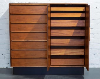 Mahogany and Teak Gentleman's Chest